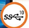 логотип USB 3.1 поколения 2 с технологией SuperSpeed+