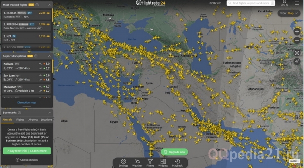 пассажирские самолеты над израилем и палестиной в 2023 году